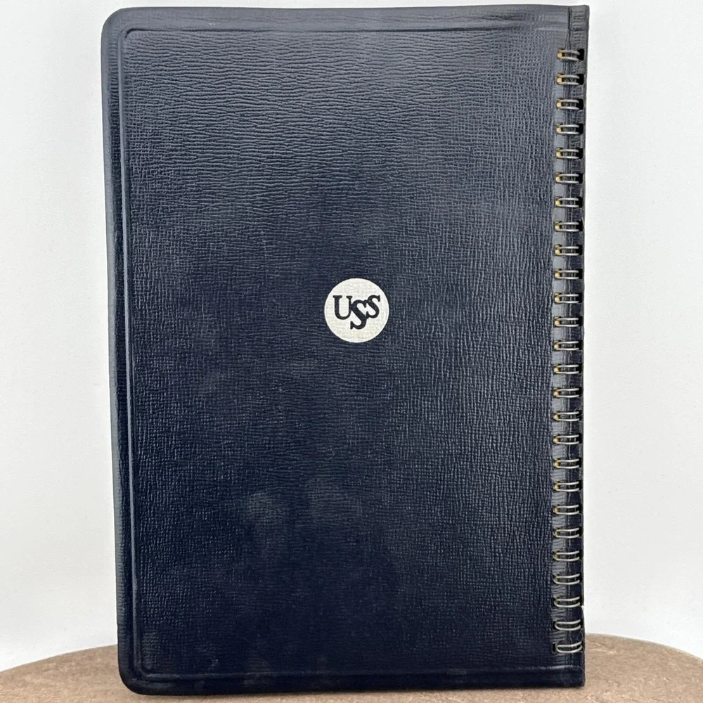 Vintage US Steel USS Fabrication‎ Stainless & Heat Resisting 1953 Leather Bound